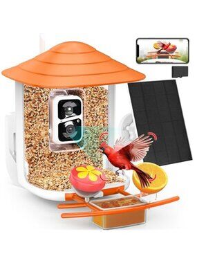New TUC Bird Feeder with Camera 2K HD Live with 32GB Card Auto Detect &